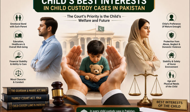 Child Custody in Pakistan – Complete Legal Guide, Rights & Court Procedure (2026) 2 lawyer Legal Information