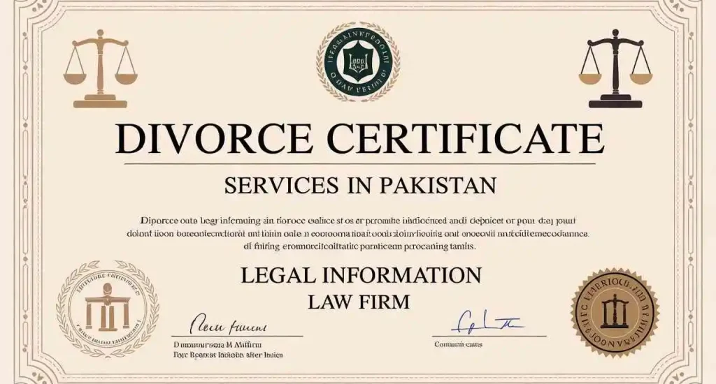 Divorce Certificate services in Pakistan